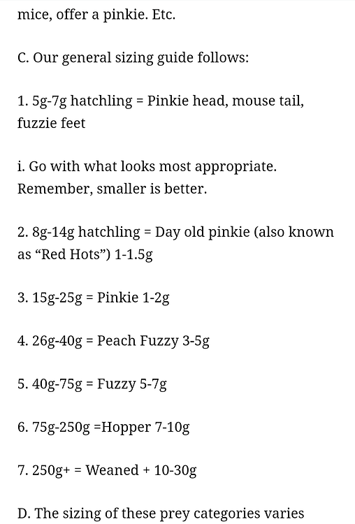 Hognose Feeding Chart? Western Hognose MorphMarket Reptile Community