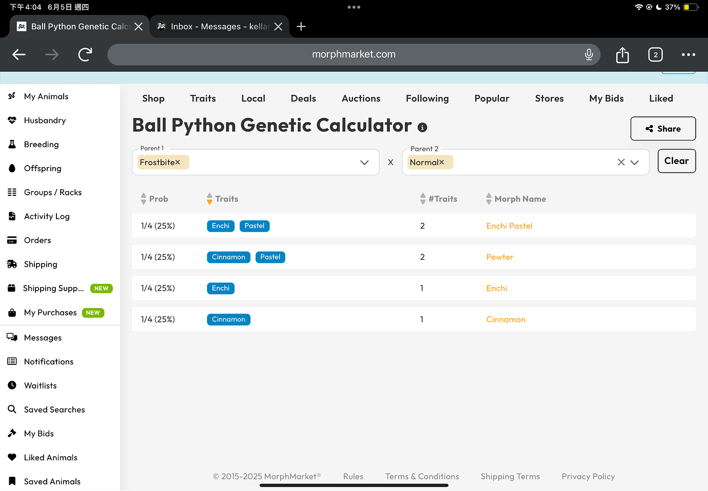 Image showcasing Frostbite Ball Python Breeding - Ball Pythons - MorphMarket Reptile ...